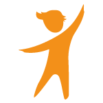 Illustration eines Jungen in orange für Kindergarten München